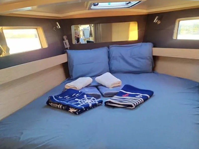 Cabin on Kos 41.4, a Beneteau Oceanis 41.1 sailboat at Volos Municipality, Greece