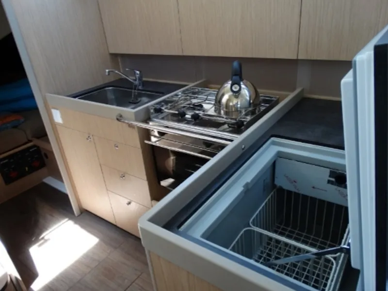 Galley of Kos 41.4, a Beneteau Oceanis 41.1 sailboat at Volos Municipality, Greece
