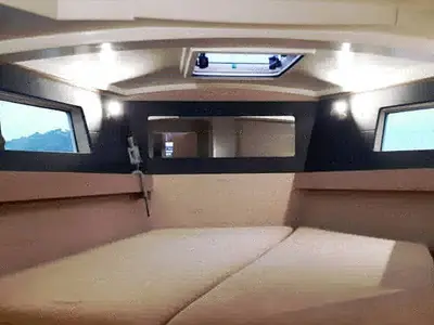 Cabin on Kos 41.4, a Beneteau Oceanis 41.1 sailboat at Volos Municipality, Greece