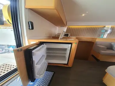 Galley of Mami, a Lagoon 42 catamaran at Mai Khao, Thailand