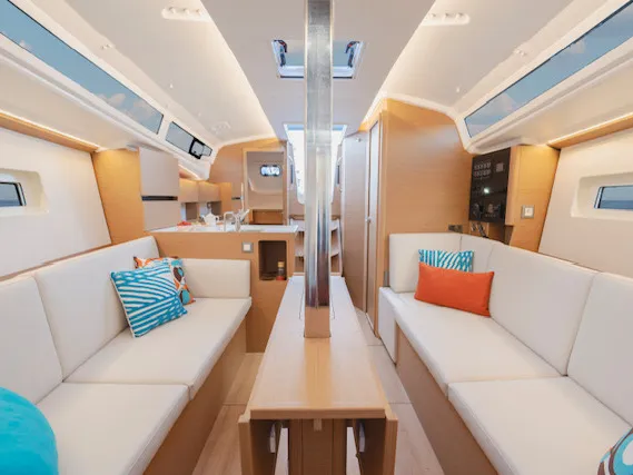 Senka, a Jeanneau Sun Odyssey 350 sailboat at Grad Cres, Croatia