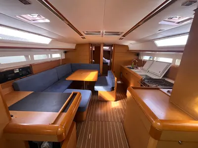 Salon of KATRINA, a Jeanneau Sun Odyssey 509 sailboat at Sukošan, Croatia
