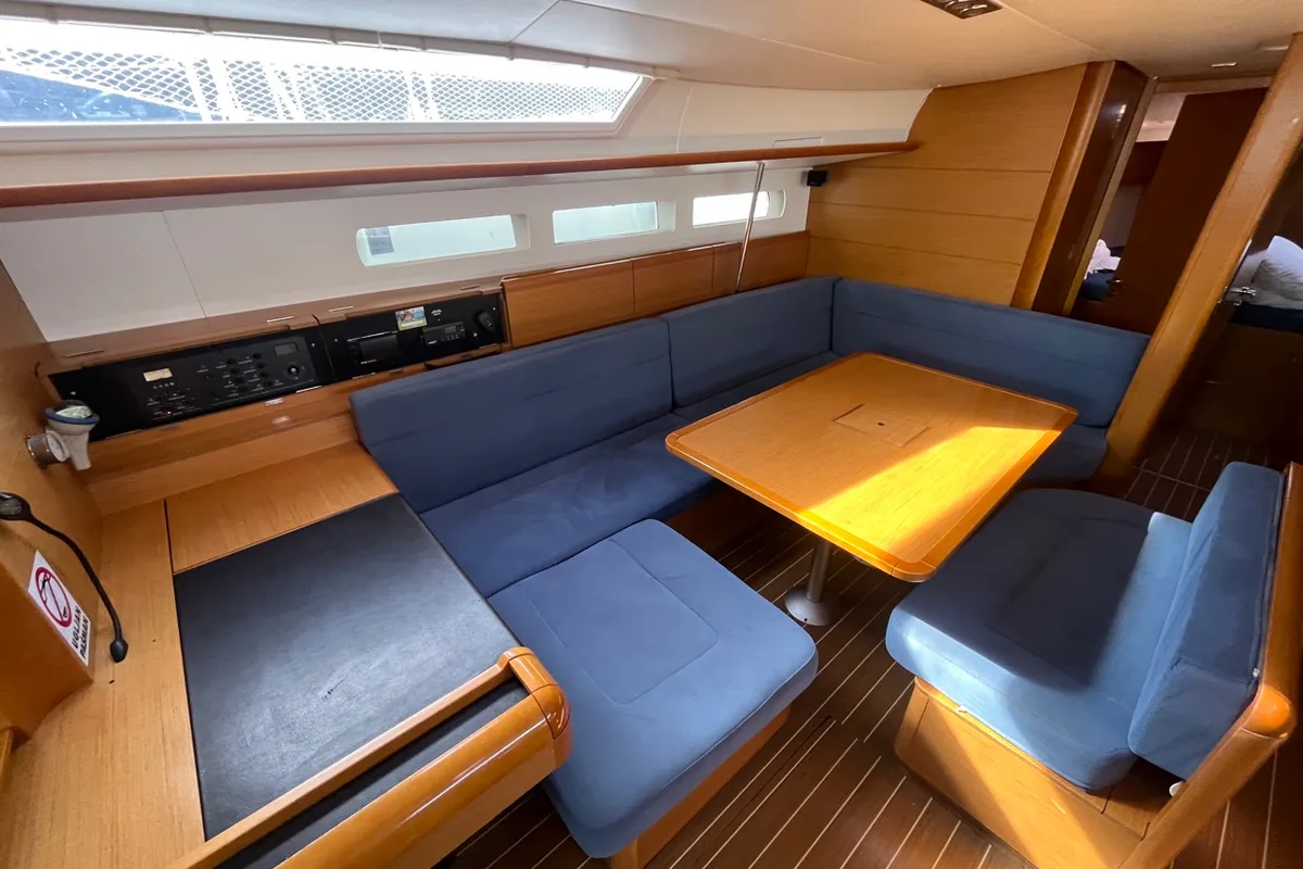 Salon of KATRINA, a Jeanneau Sun Odyssey 509 sailboat at Sukošan, Croatia