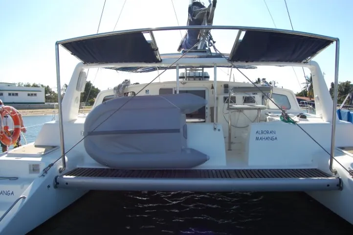 Exterior view of Alboran Mahanga (Cabo Verde), a Voyage 440 catamaran at Murdeira, Cape Verde