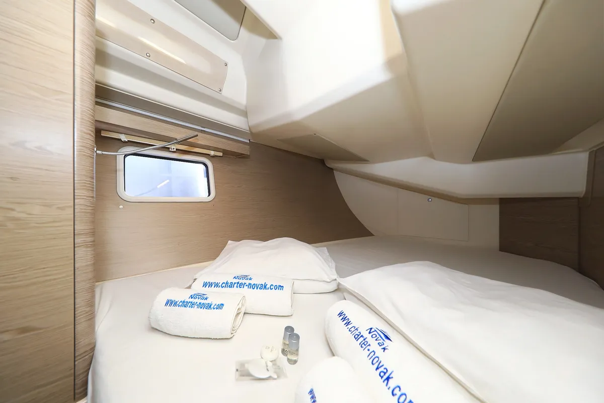Cabin on Adagio, a Hanse 458 sailboat at Grad Biograd na Moru, Croatia