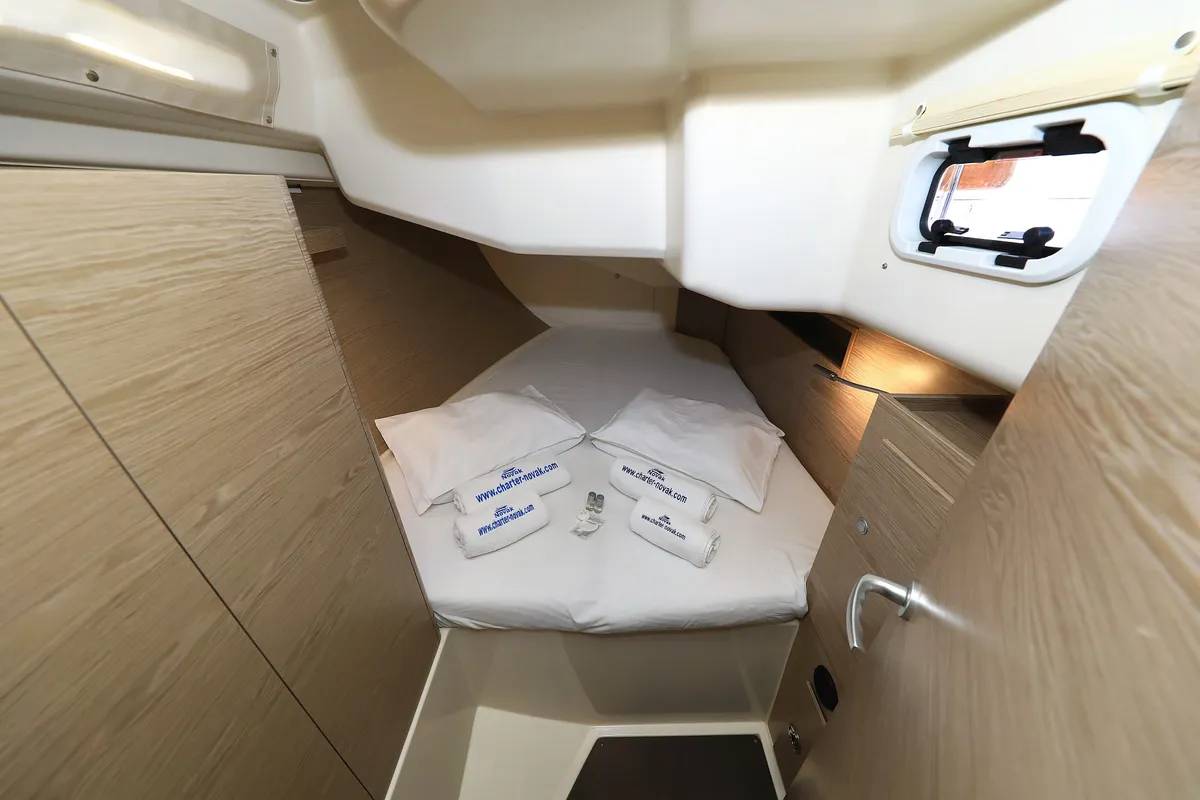 Cabin on Adagio, a Hanse 458 sailboat at Grad Biograd na Moru, Croatia