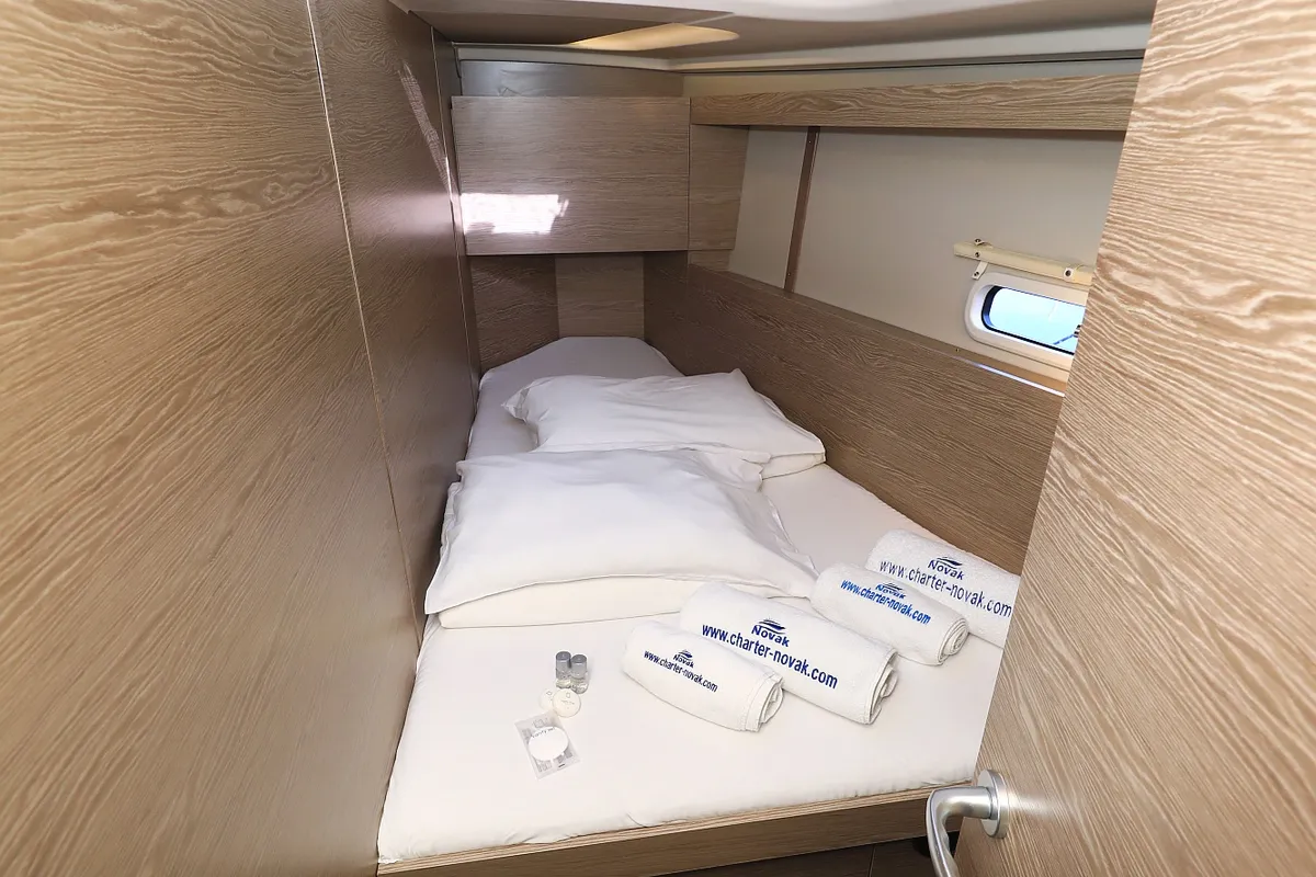 Cabin on Adagio, a Hanse 458 sailboat at Grad Biograd na Moru, Croatia