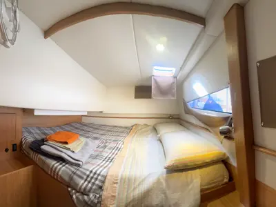 Cabin on Amuni', a Gulet C-CAT 37 catamaran at Capo d'Orlando, Italy