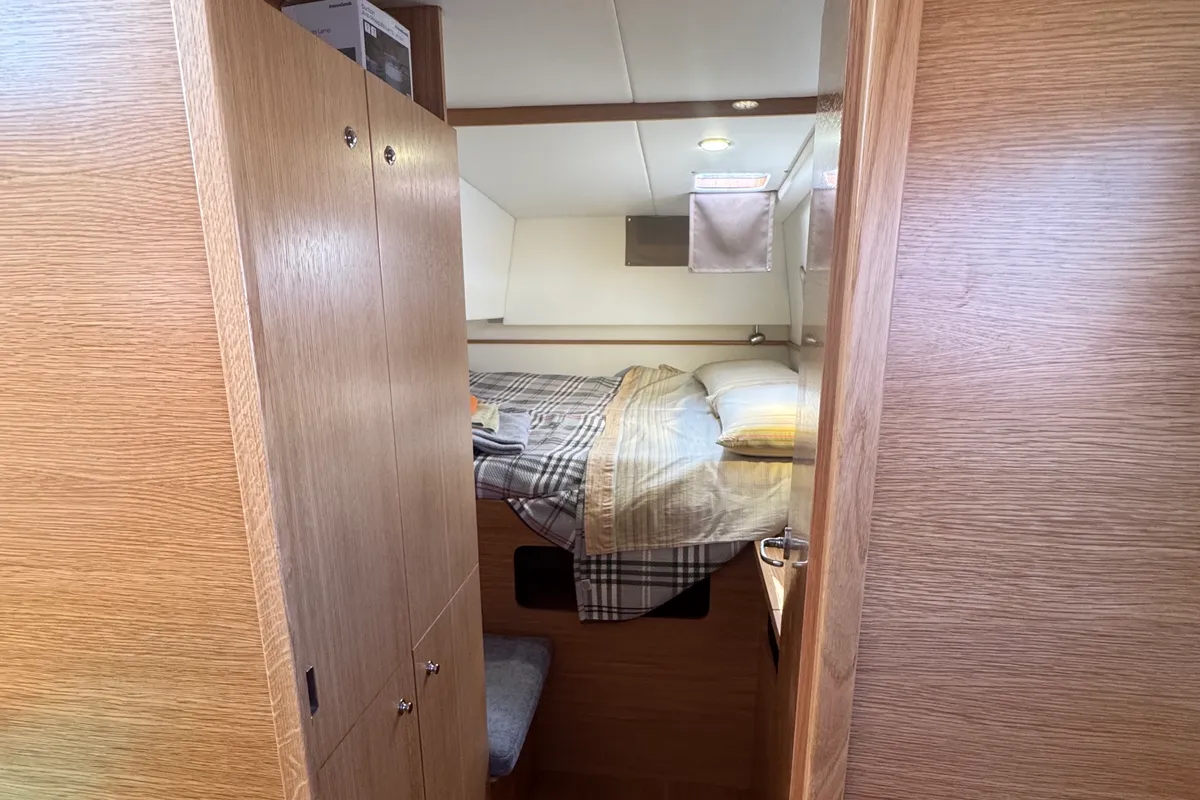 Cabin on Amuni', a Gulet C-CAT 37 catamaran at Capo d'Orlando, Italy