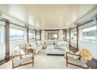 Salon of Pareaki II, a Gulet Luxury Motor Yacht motor yacht at Athens, Greece