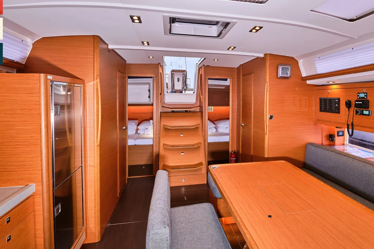 Salon of Piano, a Dufour 470 sailboat at Općina Rogoznica, Croatia