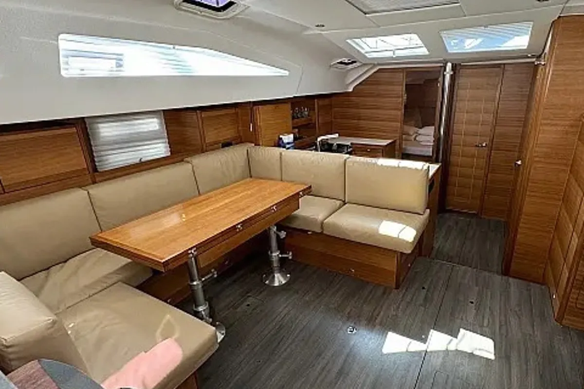 Salon of Long Island, a Elan Impression 50.1 sailboat at Seget Donji, Croatia