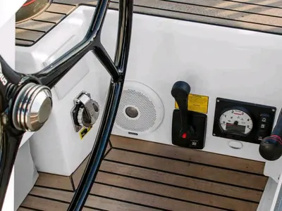 Cockpit of O. P, a Beneteau Oceanis 51.1 sailboat at Athens, Greece