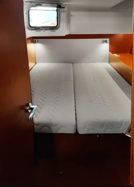 Cabin on O. P, a Beneteau Oceanis 51.1 sailboat at Athens, Greece