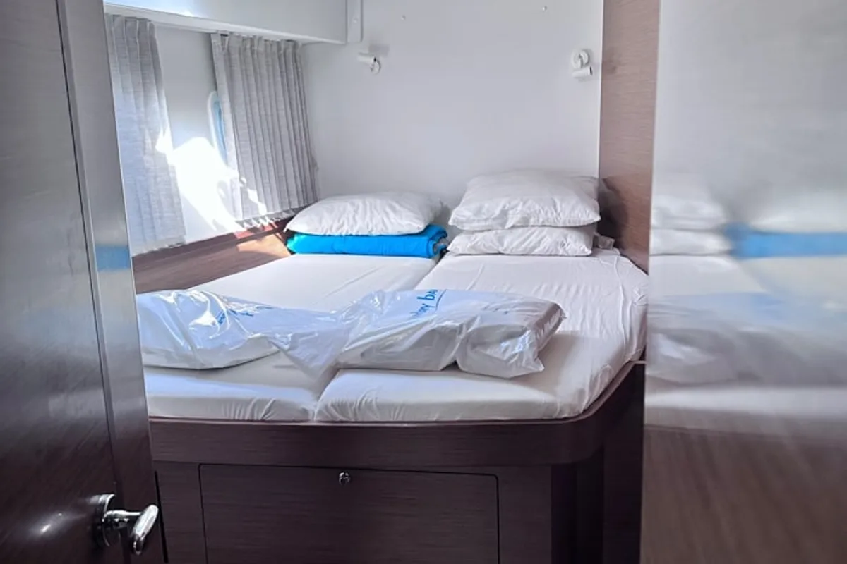 Cabin on Sea novels, a Lagoon 42 catamaran at Municipal Unit of Palairos, Greece