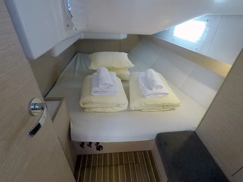 Cabin on Silente, a Elan Impression 40 sailboat at Grad Šibenik, Croatia