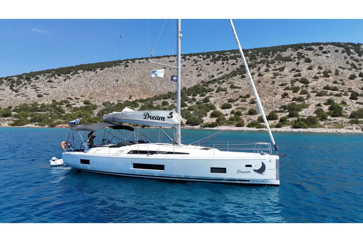 Head on DREAM, a Beneteau Oceanis 46.1 sailboat at Athens, Greece