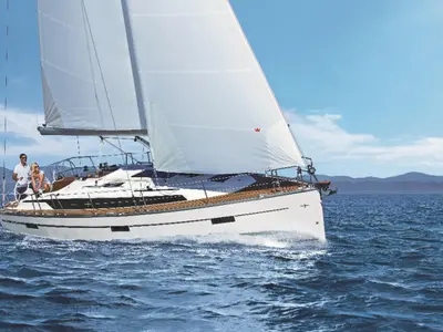 Salon of Venere, a Bavaria Cruiser 37 sailboat at Olbia, Italy