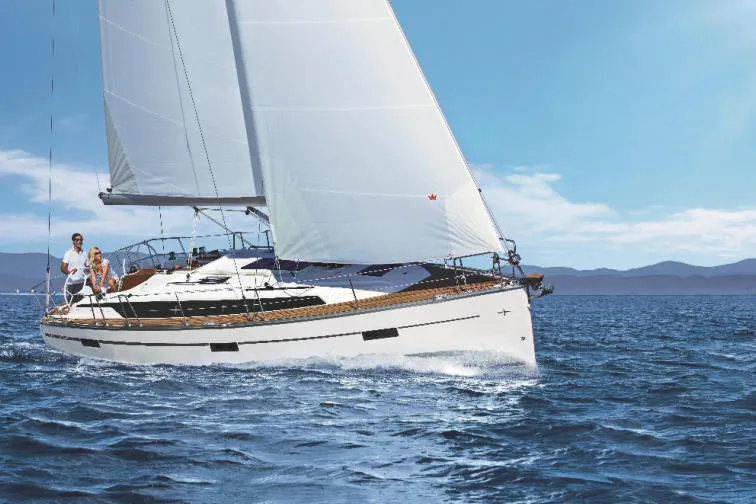 Salon of Venere, a Bavaria Cruiser 37 sailboat at Olbia, Italy