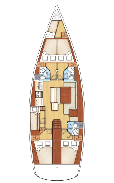 Vanessa M, a Beneteau Oceanis 50 sailboat at Municipal Unit of Ellomenos, Greece