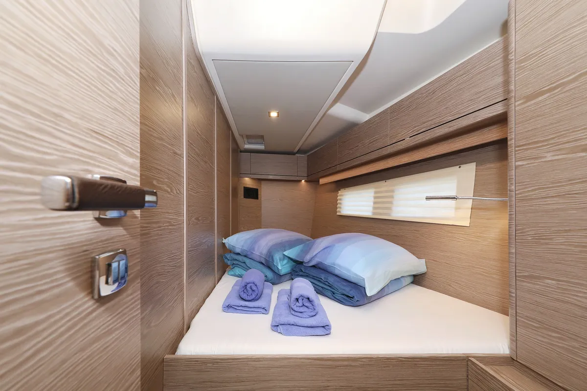Cabin on Simply The Best, a Hanse 548 sailboat at Grad Kaštela, Croatia
