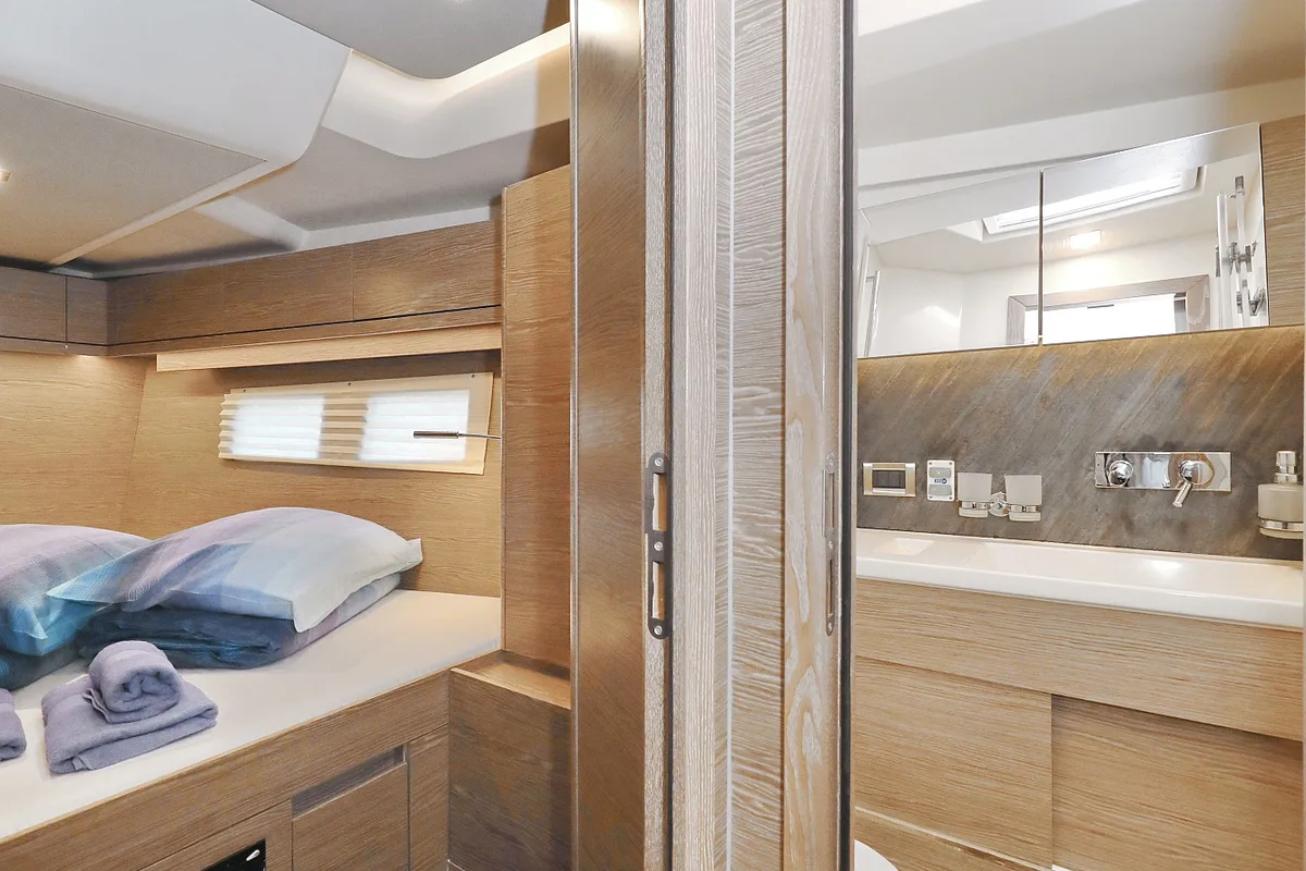 Cabin on Simply The Best, a Hanse 548 sailboat at Grad Kaštela, Croatia