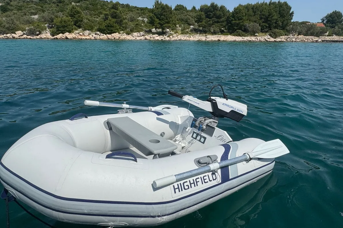 OTTI, a Grandezza 34 OC motorboat at Grad Trogir, Croatia