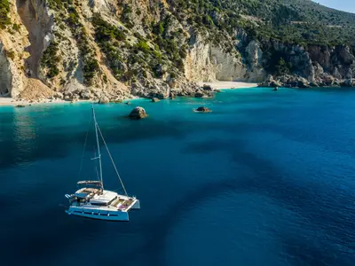 Cabin on Georgia, a Bali 4.1 catamaran at Preveza, Greece