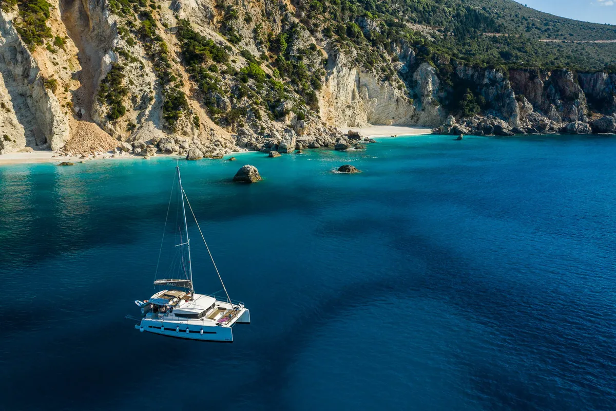 Cabin on Georgia, a Bali 4.1 catamaran at Preveza, Greece