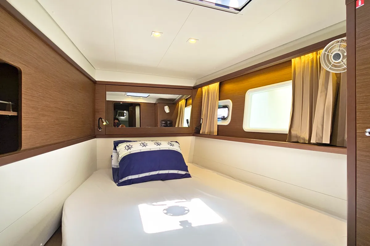 Cabin on NADA I, a Lagoon 450 catamaran at Seget Donji, Croatia