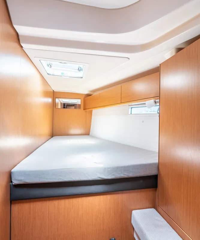 Cabin on Elpida, a Bavaria Cruiser 51 sailboat at Municipal Unit of Rhodes, Greece