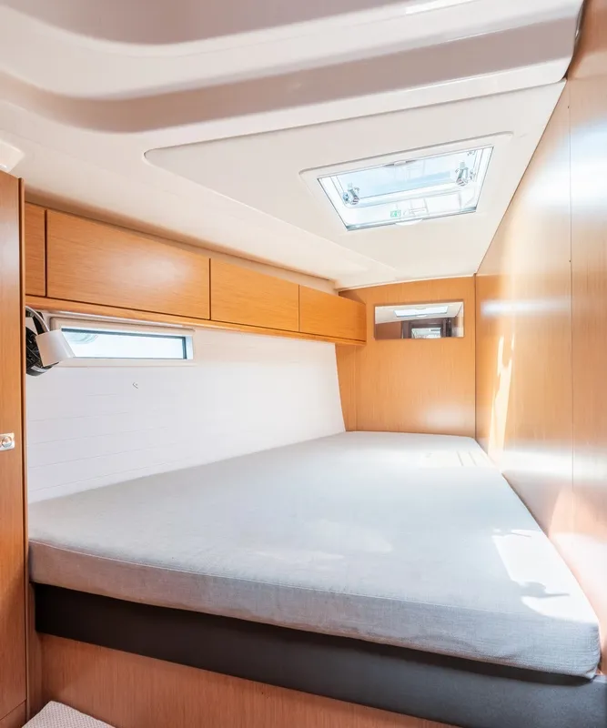 Cabin on Elpida, a Bavaria Cruiser 51 sailboat at Municipal Unit of Rhodes, Greece