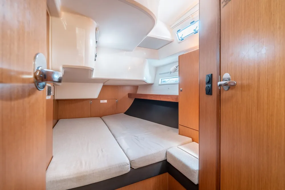 Cabin on Elpida, a Bavaria Cruiser 51 sailboat at Municipal Unit of Rhodes, Greece
