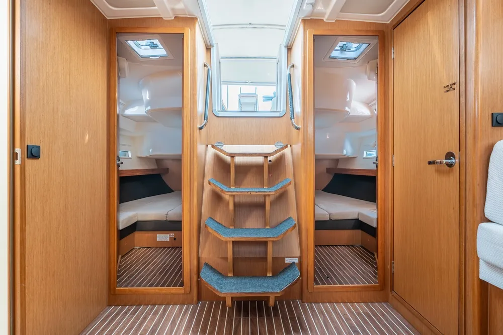 Salon of Elpida, a Bavaria Cruiser 51 sailboat at Municipal Unit of Rhodes, Greece