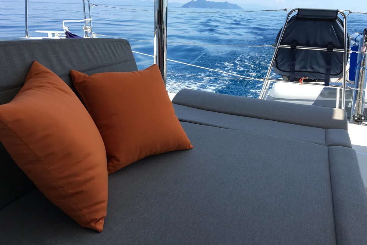 Le.One, a Lagoon 450 catamaran at Nettuno, Italy