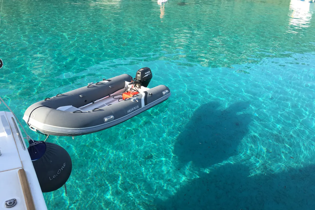 Le.One, a Lagoon 450 catamaran at Nettuno, Italy