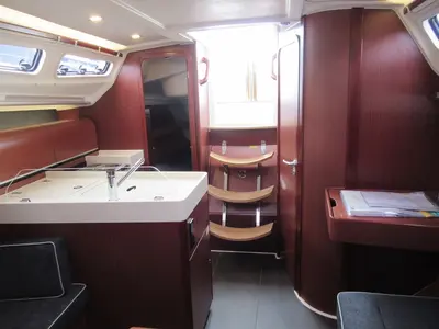 Salon of Seventeen, a Dehler 34 sailboat at Fisksätra, Sweden