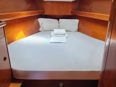 Cabin on Erika, a Beneteau Oceanis Clipper 411 sailboat at Volos, Greece