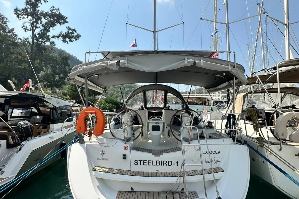 Steelbird I, a Jeanneau Sun Odyssey 39i sailboat at Fethiye, Turkey