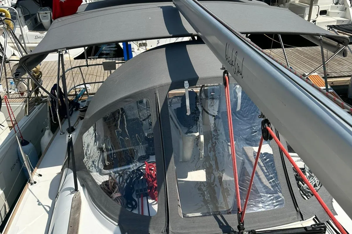 Steelbird I, a Jeanneau Sun Odyssey 39i sailboat at Fethiye, Turkey