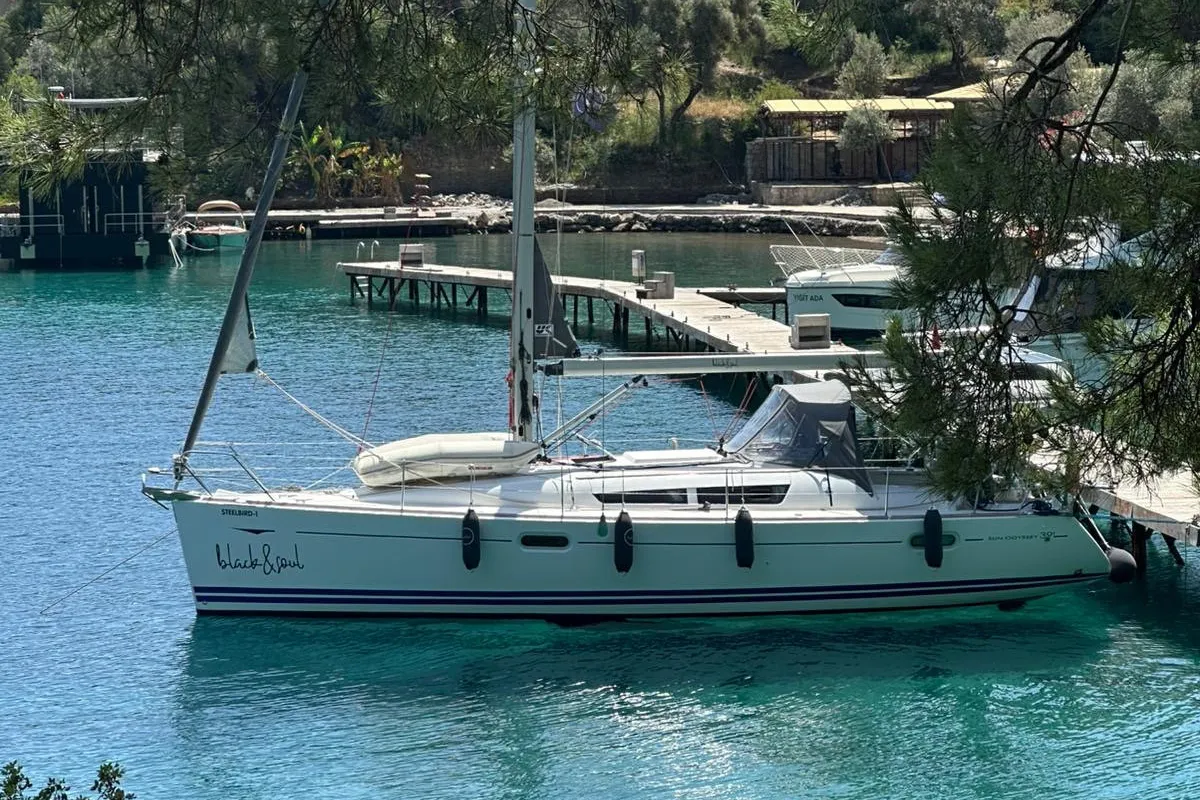 Steelbird I, a Jeanneau Sun Odyssey 39i sailboat at Fethiye, Turkey