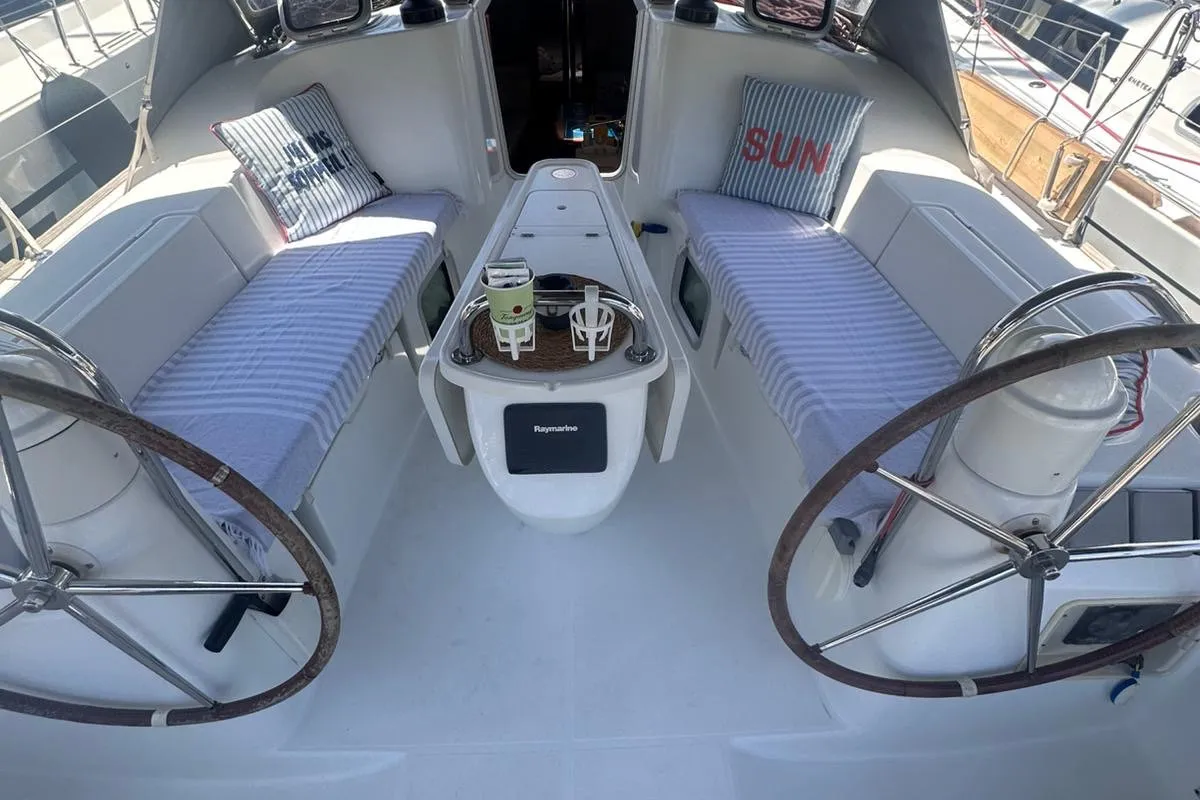 Steelbird I, a Jeanneau Sun Odyssey 39i sailboat at Fethiye, Turkey