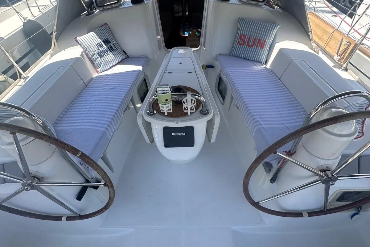Steelbird I, a Jeanneau Sun Odyssey 39i sailboat at Fethiye, Turkey