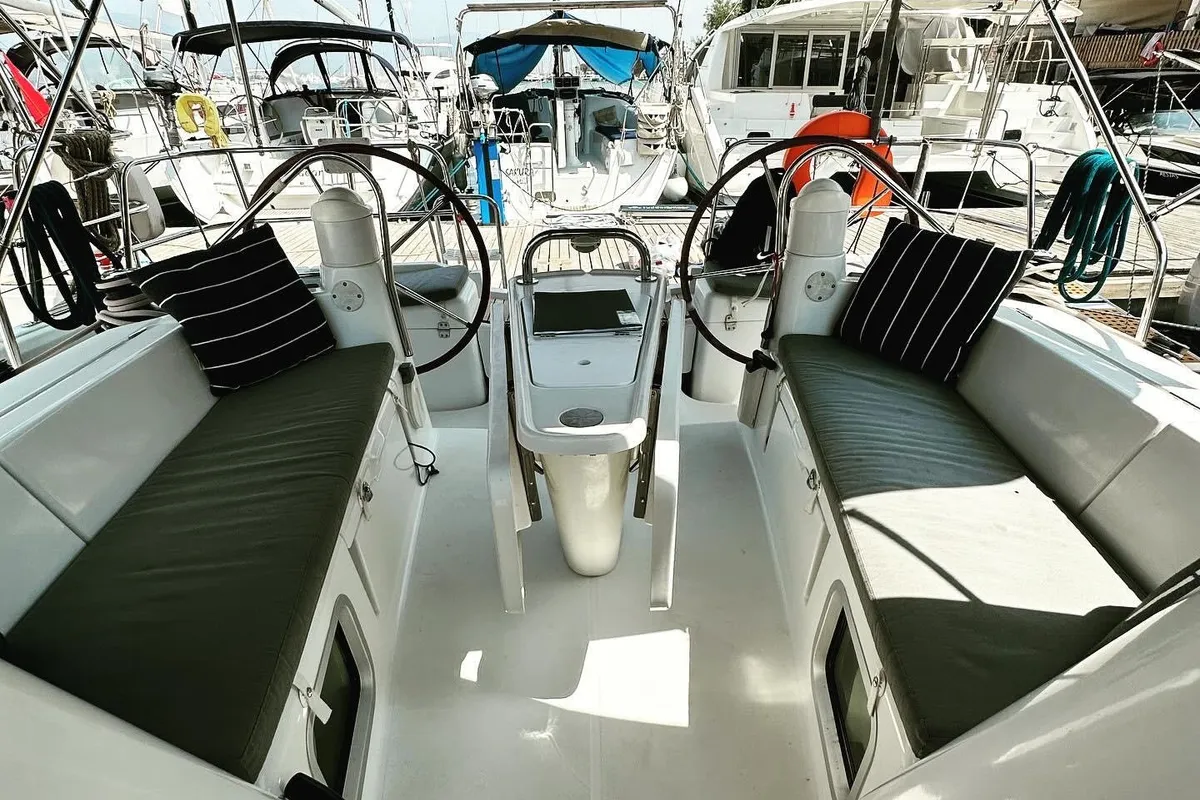 Steelbird I, a Jeanneau Sun Odyssey 39i sailboat at Fethiye, Turkey