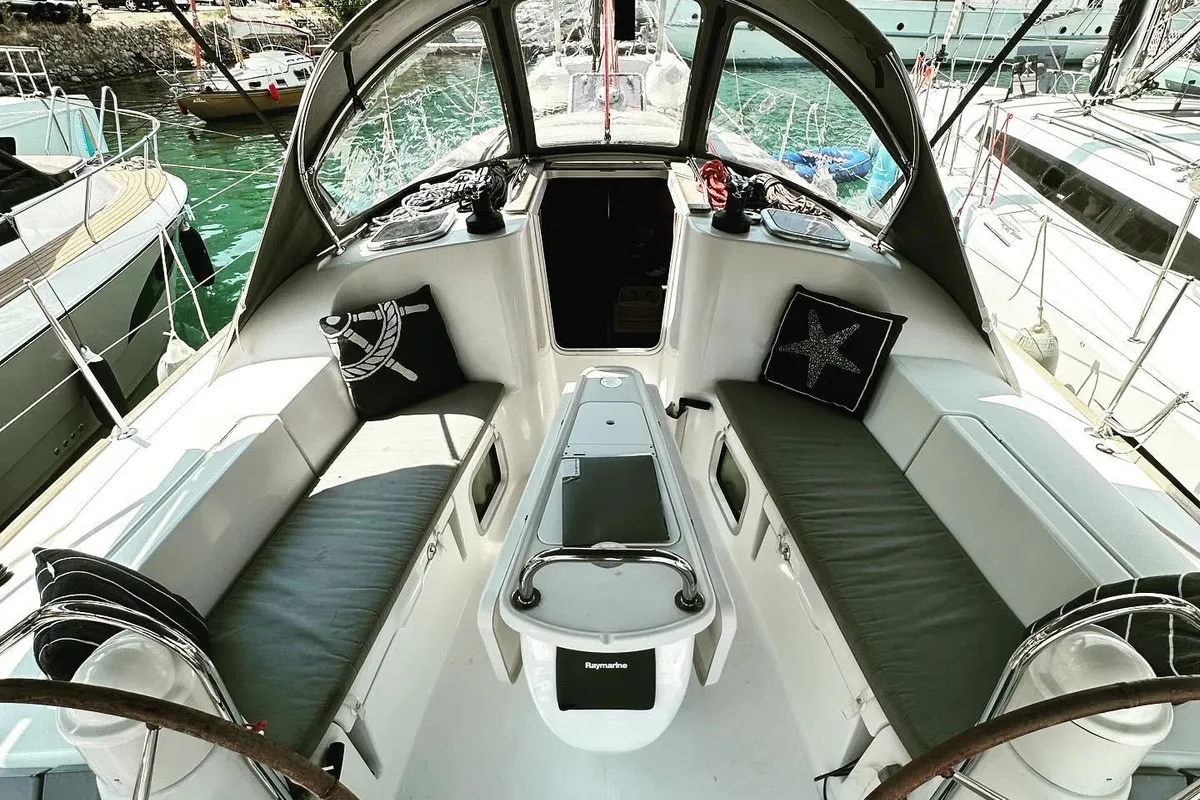 Steelbird I, a Jeanneau Sun Odyssey 39i sailboat at Fethiye, Turkey