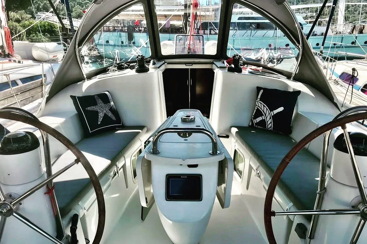 Steelbird I, a Jeanneau Sun Odyssey 39i sailboat at Fethiye, Turkey