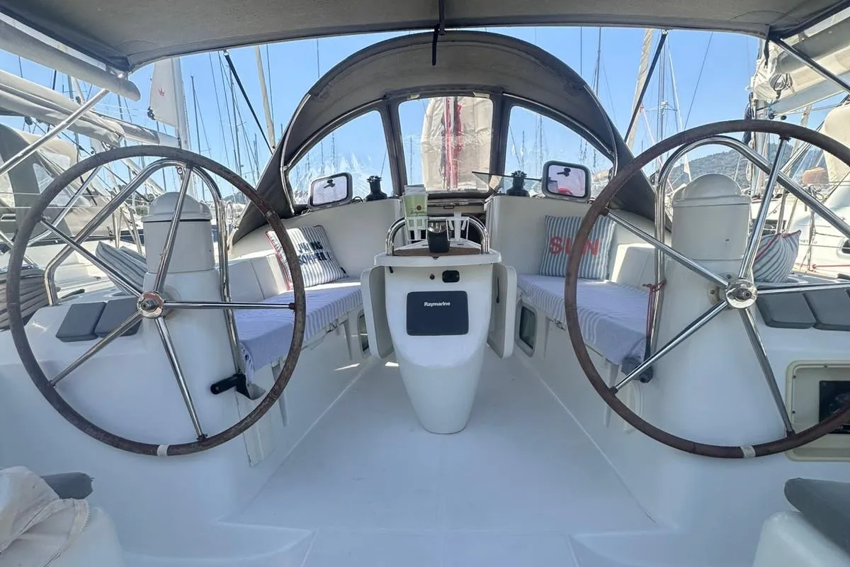 Steelbird I, a Jeanneau Sun Odyssey 39i sailboat at Fethiye, Turkey