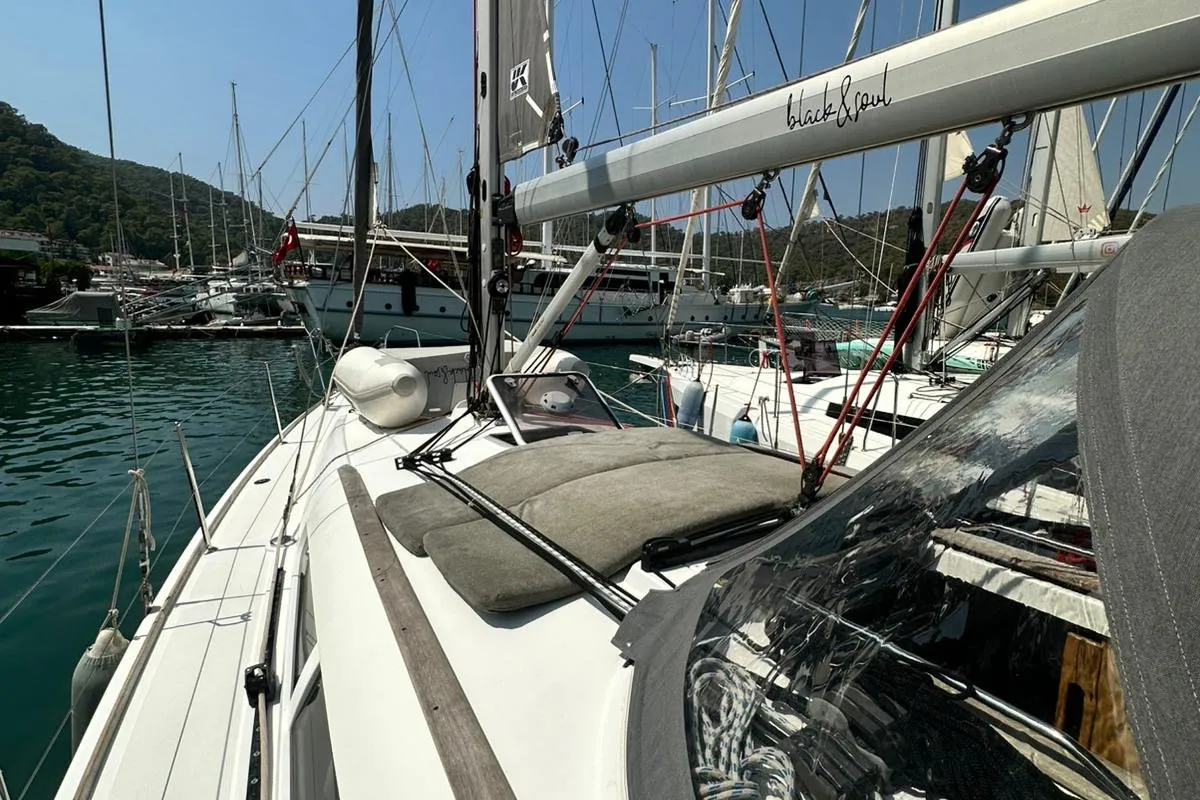 Steelbird I, a Jeanneau Sun Odyssey 39i sailboat at Fethiye, Turkey