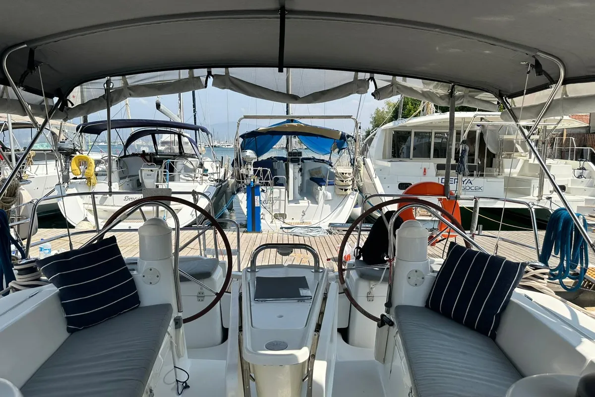 Steelbird I, a Jeanneau Sun Odyssey 39i sailboat at Fethiye, Turkey