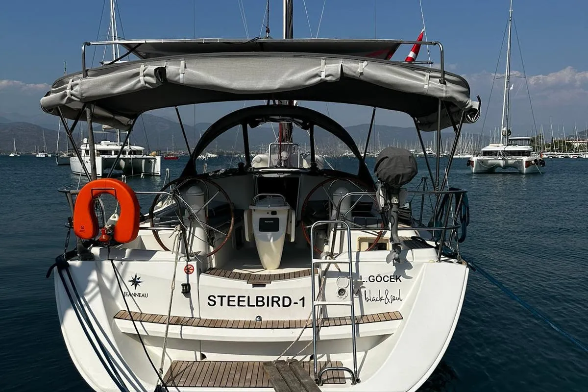 Steelbird I, a Jeanneau Sun Odyssey 39i sailboat at Fethiye, Turkey